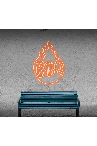 BBQ Yazılı ve Şekilli Neon Tabela ürün görseli 1