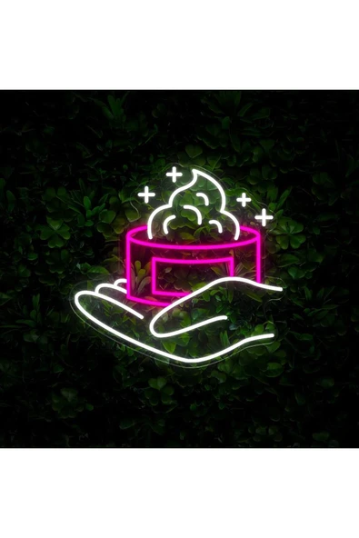 El Kremi Şekilli Neon Tabela - Resim 3