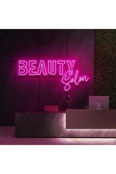 BEAUTY Salon Yazılı Neon Tabela ürün görseli 1