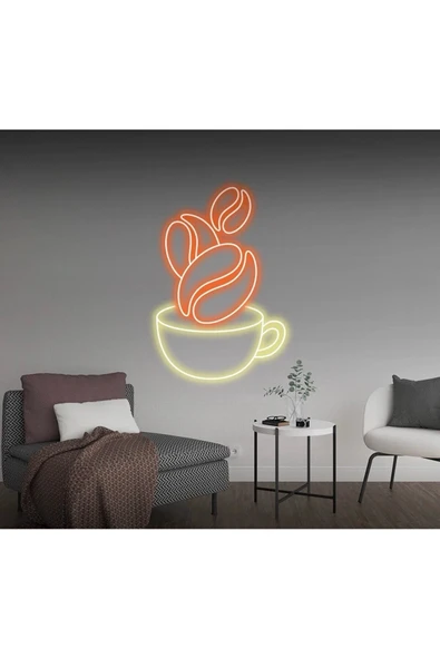 Kahve Fincanı Şekilli Neon Tabela ürün görseli 1