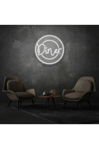 Restoranlara Özel Diner Yazılı Neon Tabela ürün görseli 1