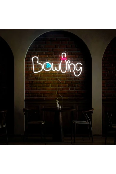 Bowling Yazılı ve Şekilli Neon Tabela ürün görseli 1