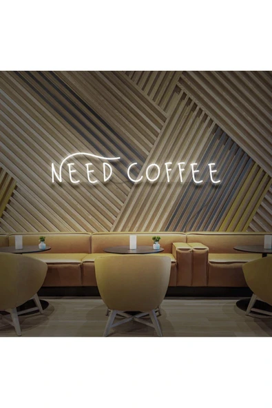 NEED COFFEE Yazılı Neon Tabela ürün görseli 1