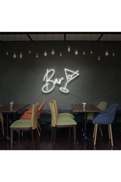 Bar Yazılı ve Şekilli Neon Tabela ürün görseli 1