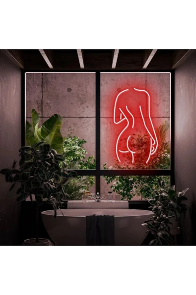Kadın Figürlü Neon Tabela ürün görseli 1