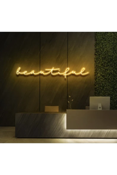 Beautiful Yazılı Neon Tabela ürün görseli 1