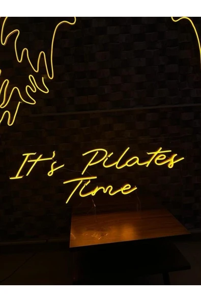 It's Pilates Time Yazılı Neon Tabela - Resim 5