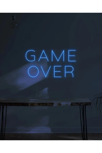 GAME OVER Yazılı Neon Tabela ürün görseli 1