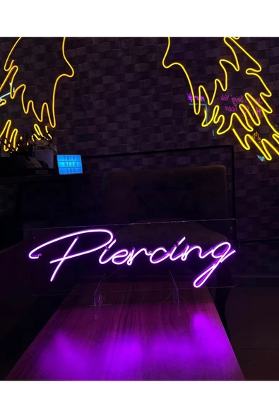 Piercing Yazılı Neon Tabela - Resim 2