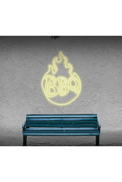 BBQ Yazılı ve Şekilli Neon Tabela ürün görseli 1