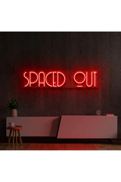 SPACED OUT Yazılı Neon Tabela ürün görseli 1