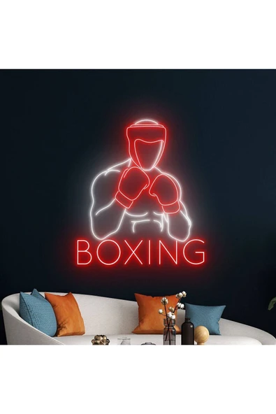 BOXING Yazılı ve Şekilli Neon Tabela ürün görseli 1