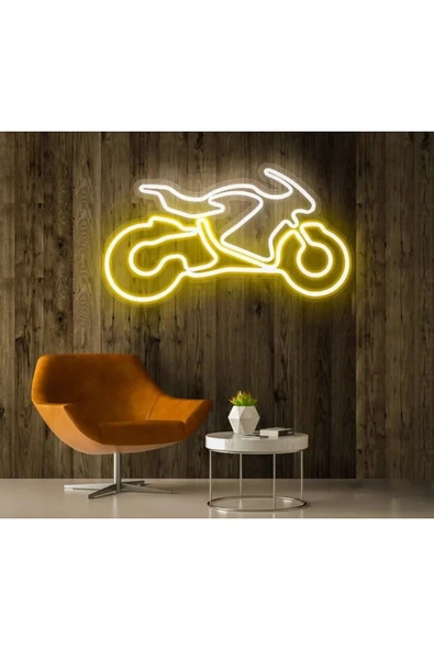 Rent A Carlara Özel Motor Figürlü Neon Tabela ürün görseli 1