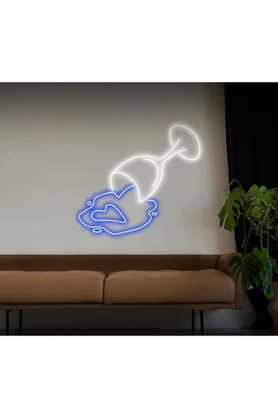 Şarap Bardağı Figürlü Neon Tabela ürün görseli 1