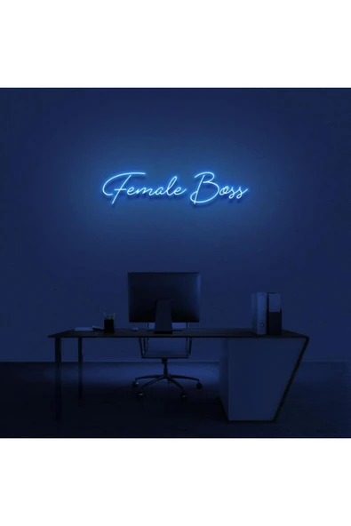 Female Boss Yazılı Neon Tabela ürün görseli 1