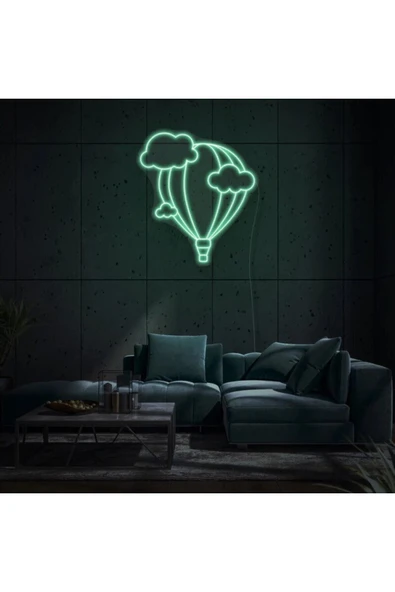 Uçan Balon Şekilli Neon Tabela - Resim 4