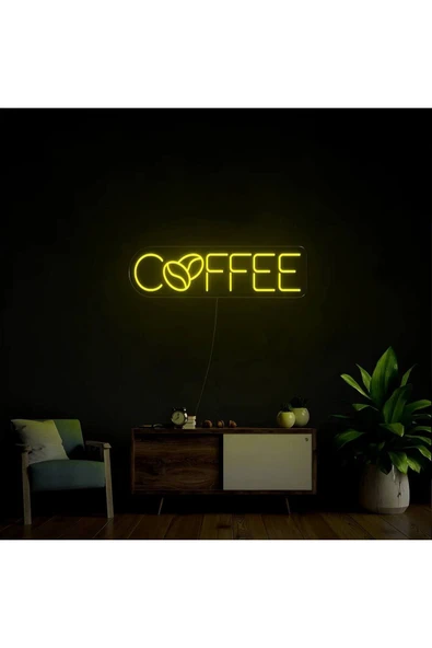 COFFEE Yazılı ve Şekilli Neon Tabela ürün görseli 1