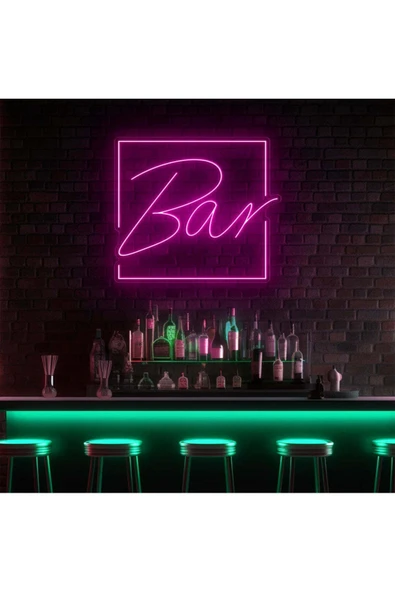 BAR Yazılı Neon Tabela ürün görseli 1