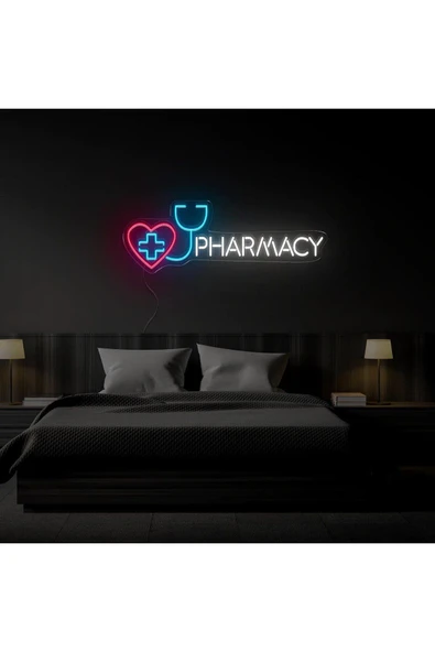 PHARMACY Yazılı ve Şekilli Neon Tabela ürün görseli 1