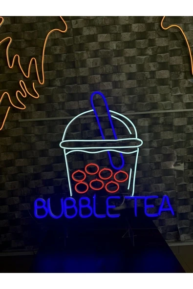 Bubble Tea Bardak Neon Tabela - Resim 2