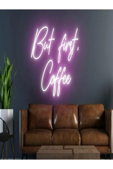 But First,Coffee Yazılı Neon Tabela ürün görseli 1