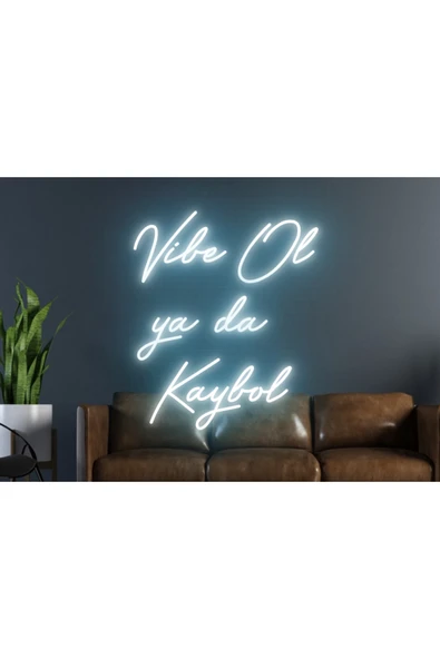 Vibe Ol ya da Kaybol Yazılı Neon Tabela ürün görseli 1