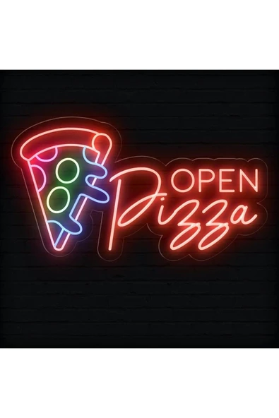 OPEN Pizza Yazılı Neon Tabela ürün görseli 1