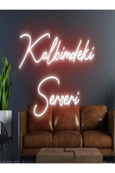 Kalbimdeki Serseri Yazılı Neon Tabela ürün görseli 1