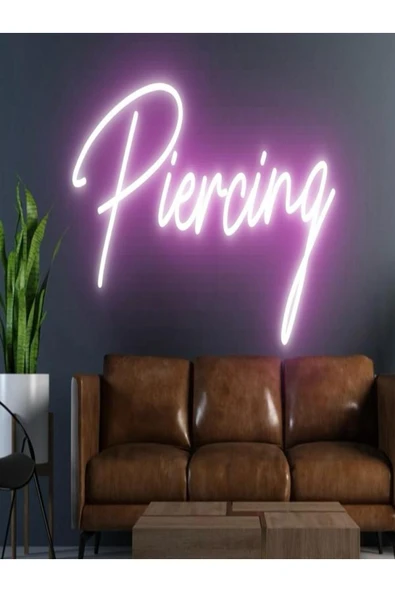 Piercing Yazılı Neon Tabela ürün görseli 1