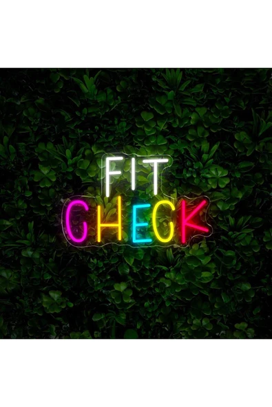 FIT CHECK Yazılı Neon Tabela - Resim 2