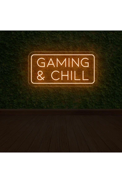 GAMING & CHILL Yazılı Neon Tabela ürün görseli 1