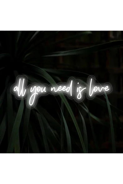 all you need is love Yazılı Neon Tabela ürün görseli 1