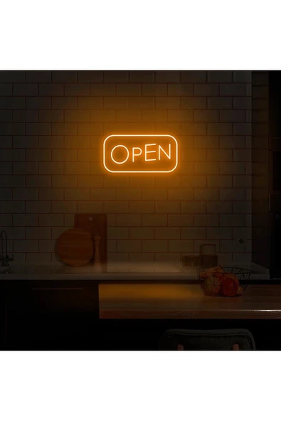 OPEN Yazılı Neon Tabela - Resim 4