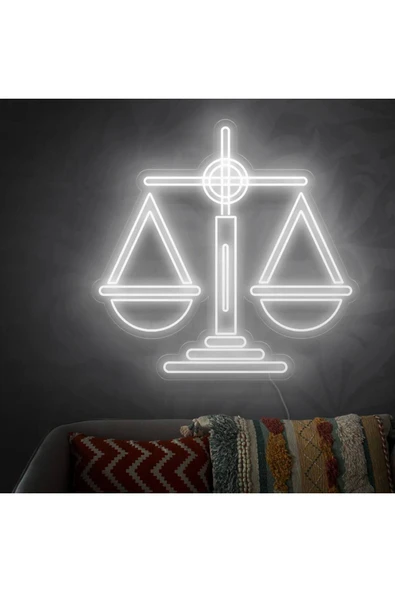Terazi Şekilli Neon Tabela ürün görseli 1