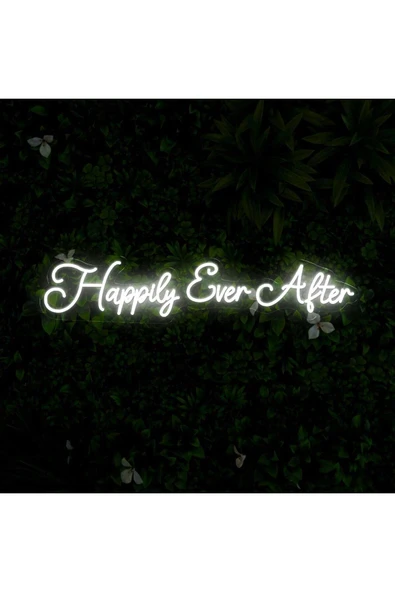 Happily Ever After Yazılı Neon Tabela - Resim 3