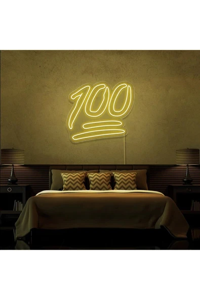 100 Yazılı Neon Tabela ürün görseli 1