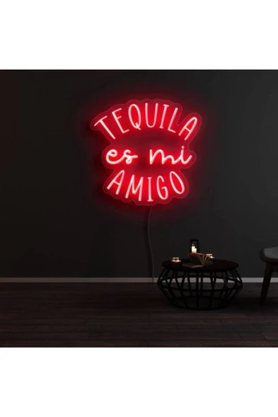 TEQUILA es mi AMIGO Yazılı Neon Tabela ürün görseli 1
