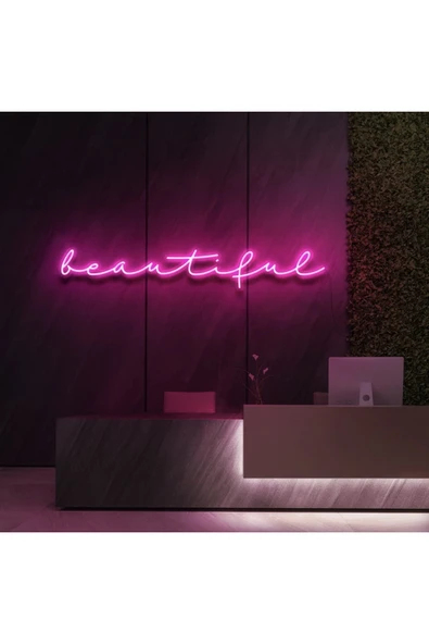 Beautiful Yazılı Neon Tabela ürün görseli 1