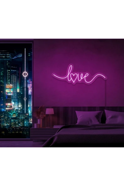 Love Yazılı Neon Tabela ürün görseli 1