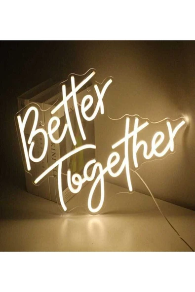 Better Together Yazılı Neon Tabela - Resim 2