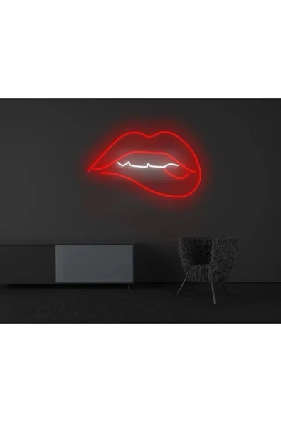 Dudak Figürlü Neon Tabela ürün görseli 1