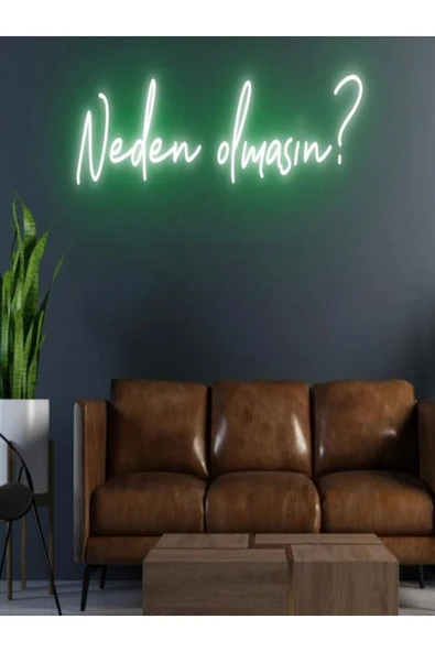 Neden Olmasın? Yazılı Neon Tabela ürün görseli 1