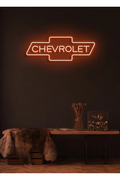 Rent A Carlara Özel CHEVROLET Yazılı Neon Tabela ürün görseli 1