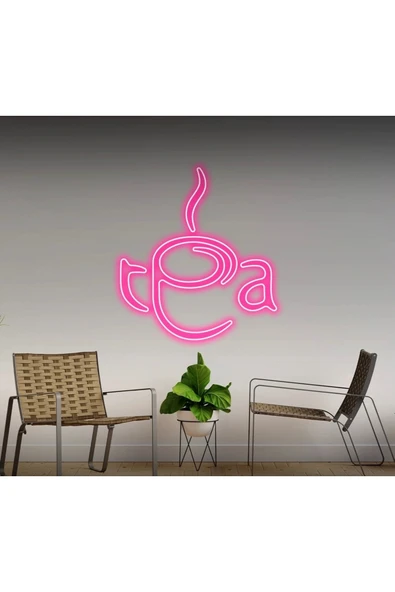 Tea Yazılı ve Şekilli Neon Tabela ürün görseli 1