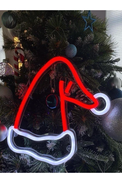 Noel Şapkası Neon Tabela ürün görseli 1