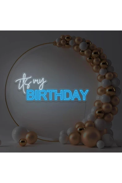 its my BIRTHDAY Yazılı Neon Tabela ürün görseli 1