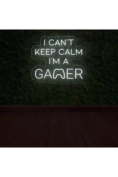 I CAN'T KEEP CALM I'M A GAMER Yazılı Neon Tabela ürün görseli 1