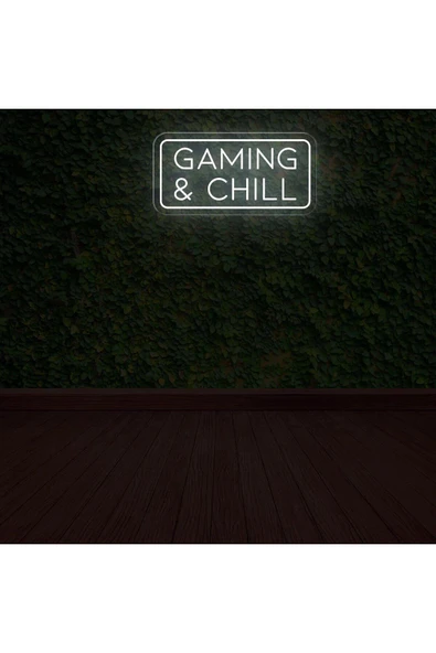 GAMING & CHILL Yazılı Neon Tabela ürün görseli 1