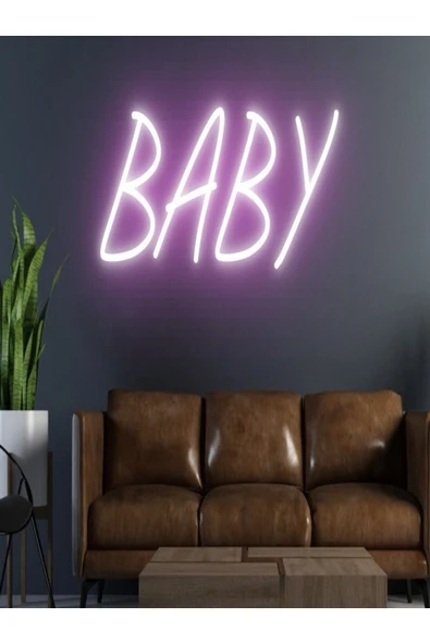 BABY Yazılı Neon Tabela ürün görseli 1
