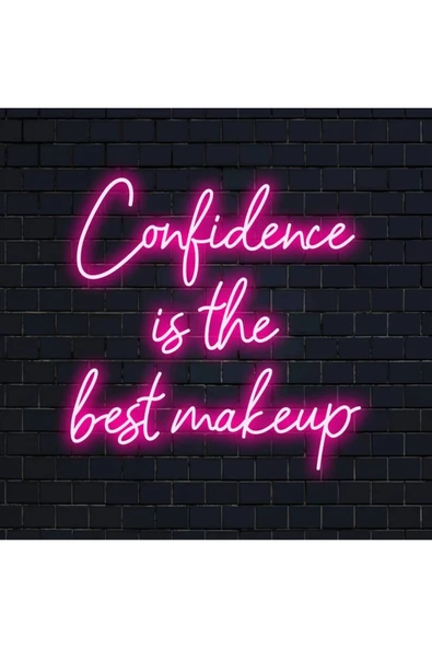 Confidence is the best makeup Yazılı Neon Tabela ürün görseli 1